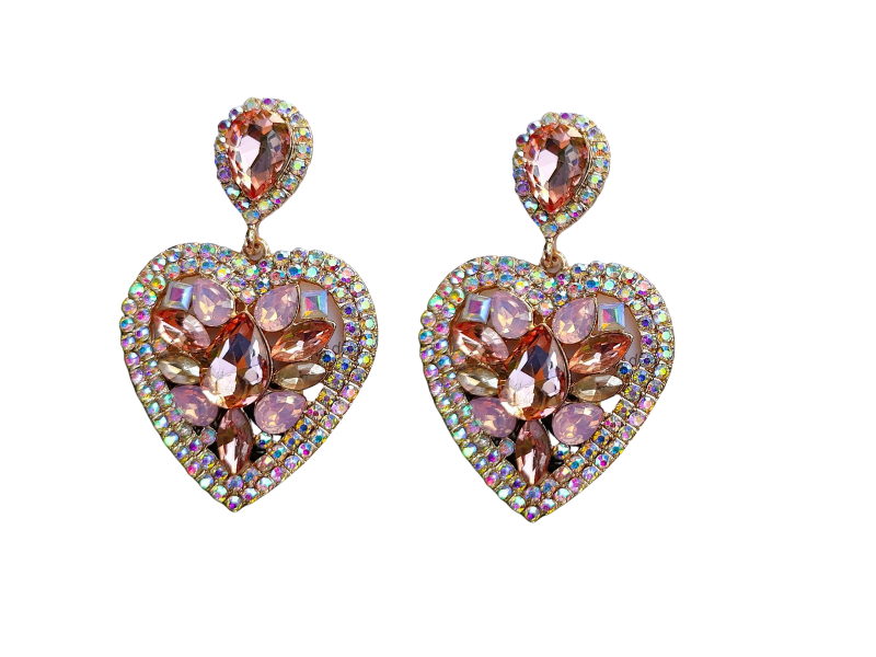 LUCKY HEART RHINESTONE DROP EARRINGS  https://pamamull.com/products/lucky-heart-rhinestone-drop-earrings  Set your heart on fire with these stunning rhinestone earrings. With a choice of 3 vibrant colours - these stunning earrings are the perfect stand out jewellery essential. www.thejewelled.au