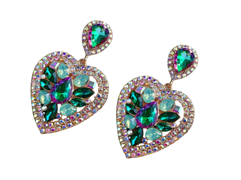 LUCKY HEART RHINESTONE DROP EARRINGS  https://pamamull.com/products/lucky-heart-rhinestone-drop-earrings  Set your heart on fire with these stunning rhinestone earrings. With a choice of 3 vibrant colours - these stunning earrings are the perfect stand out jewellery essential.www.thejewelled.au